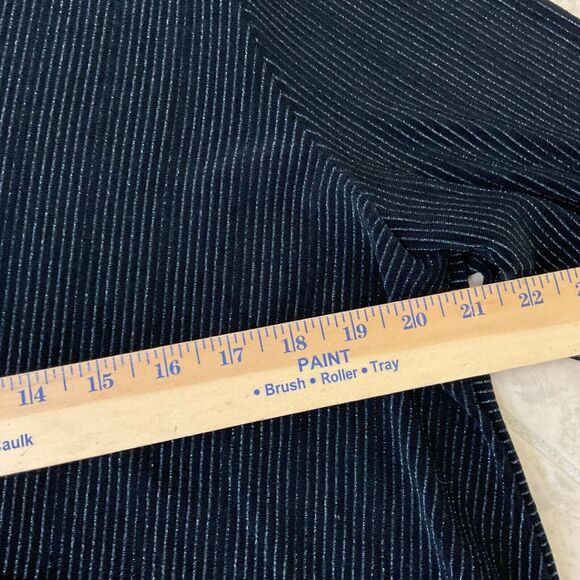 Chico’s Travelers Collection Tunic Top women’s size 3 = XL metallic blk/silver - Picture 6 of 10